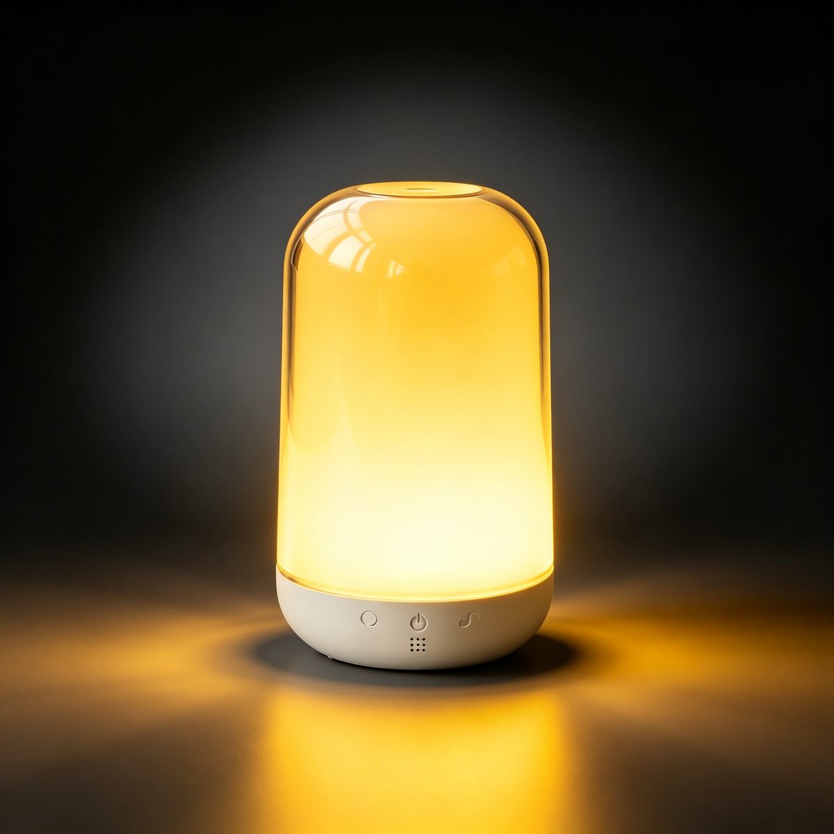 RGBW Music Sync LED Desk Lamp, Bedroom Smart Night Light with USB Rechargeable